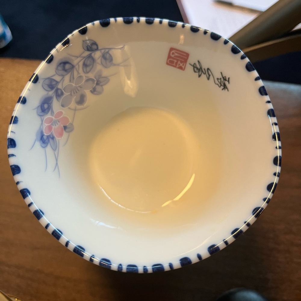 Antique Japanese Porcelain Rice Bowls